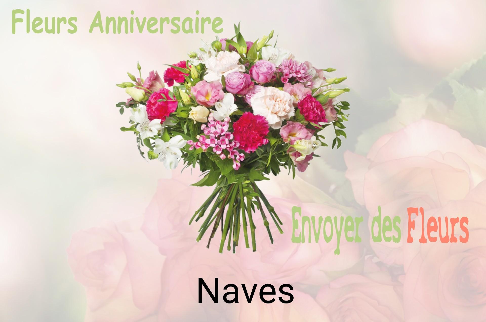 Bouquet de fleurs d’anniversaire livré à Naves